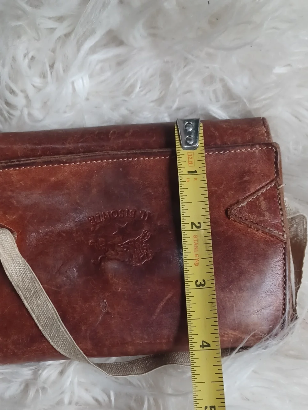 Vintage IL Bisonte Leather Wallet Made In Italy Expreslly For Bloomingdale's